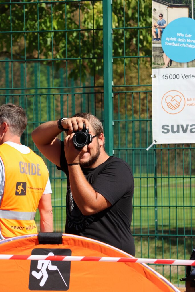 20. Jubiläumsfest Blind-Jogging - Samuel, der Fotograf des Tages