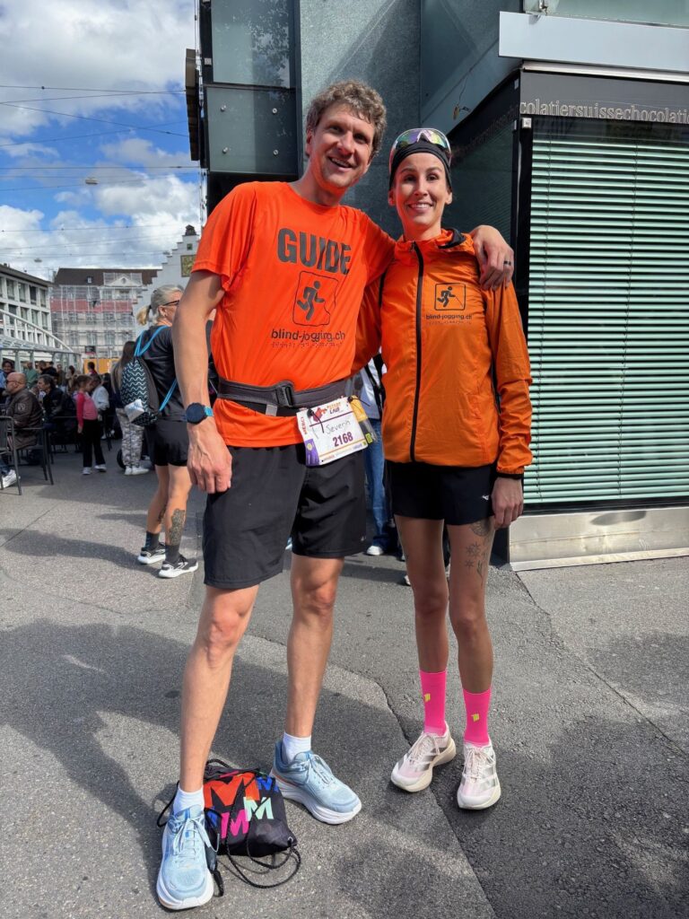 Franziska und Severin am St. Gallen Stadtlauf