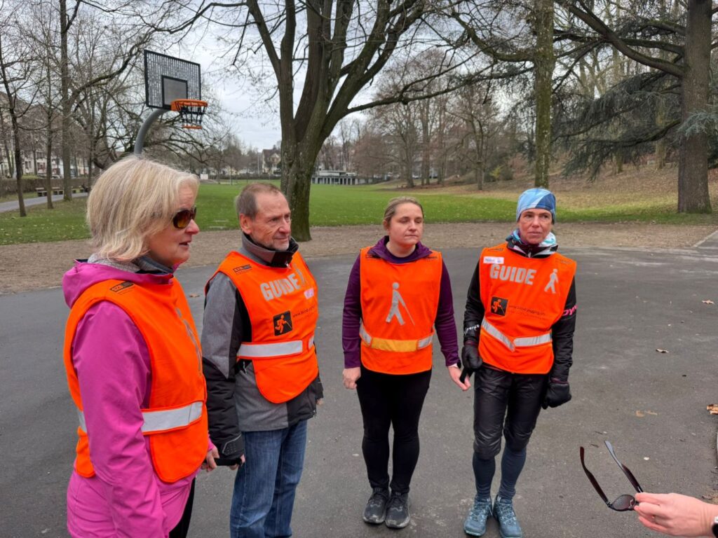 Besprechung beim praktischen Teil der Guideausbildung Dezember 2025