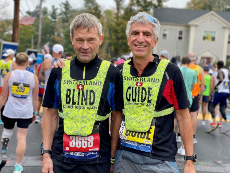 Hans-Peter mit Mike am Boston Marathon 2019