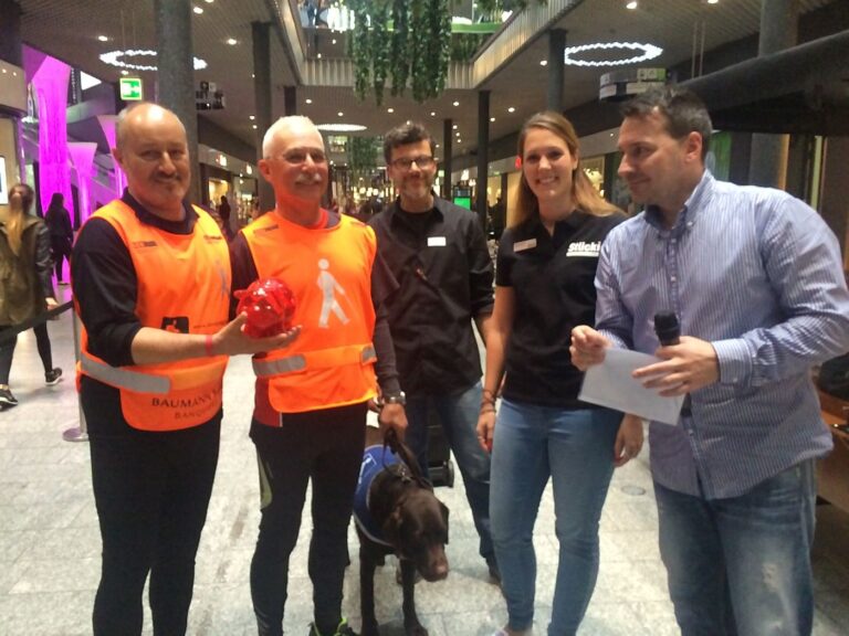 Blind-Jogging Tandem am Luca Hänni Konzert im 20216