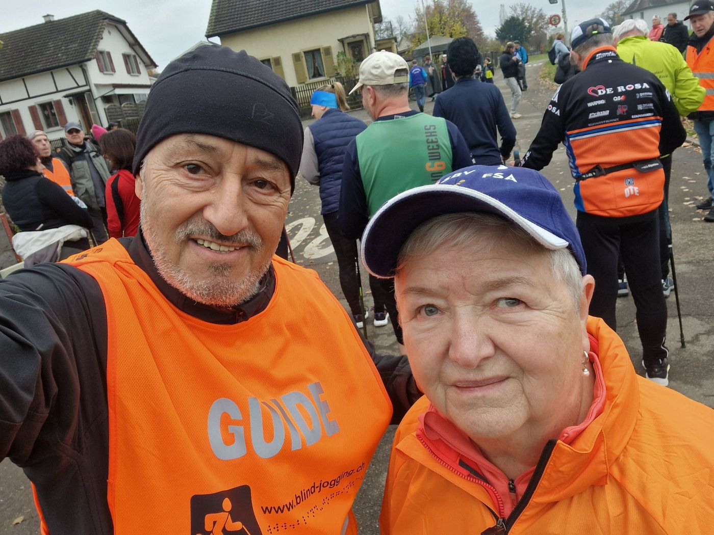 Maria mit Gabor am Augusta Raurica Lauf 2025