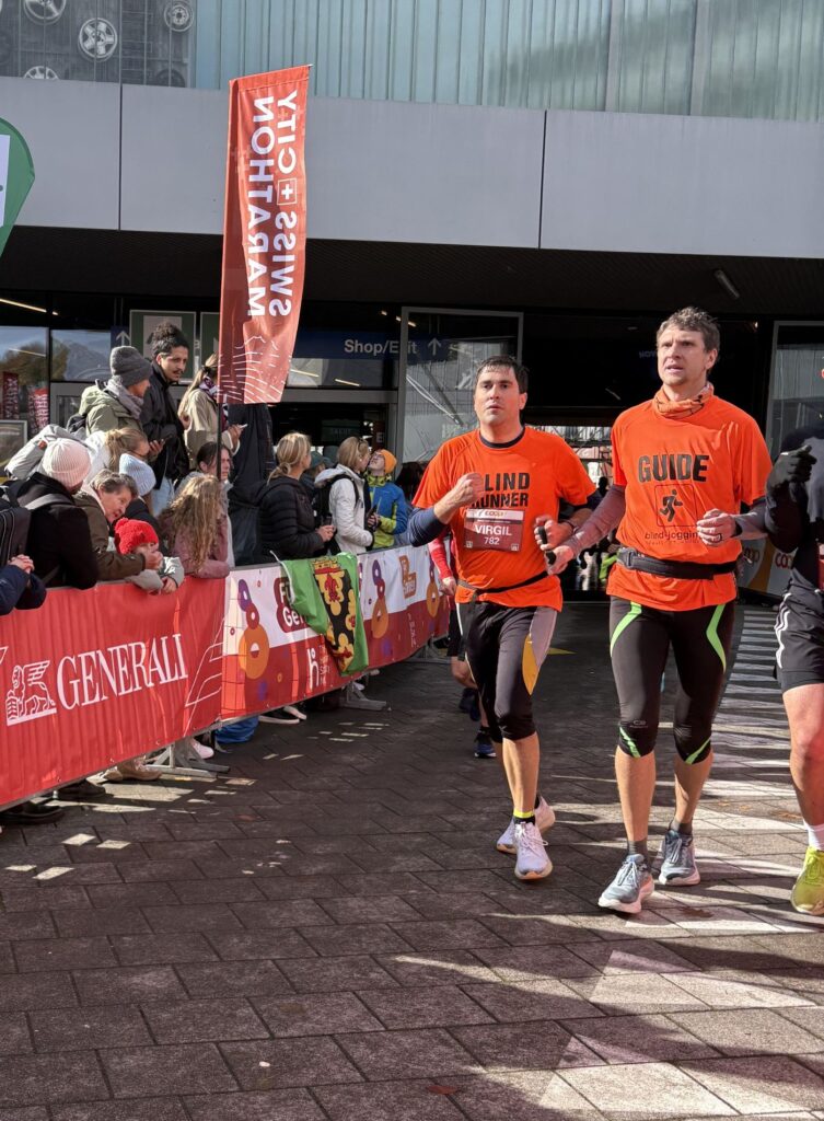 Virgil mit Severin am Swiss City Marathon Luzern 2025