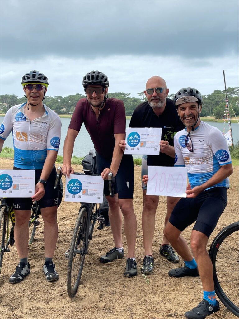 Carlos, Initiator von Jeder Km zählt mit seinem Radfahrerteam